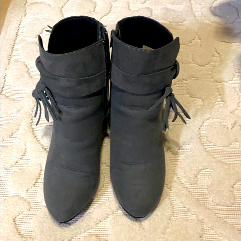 Gray Booties size 6.5